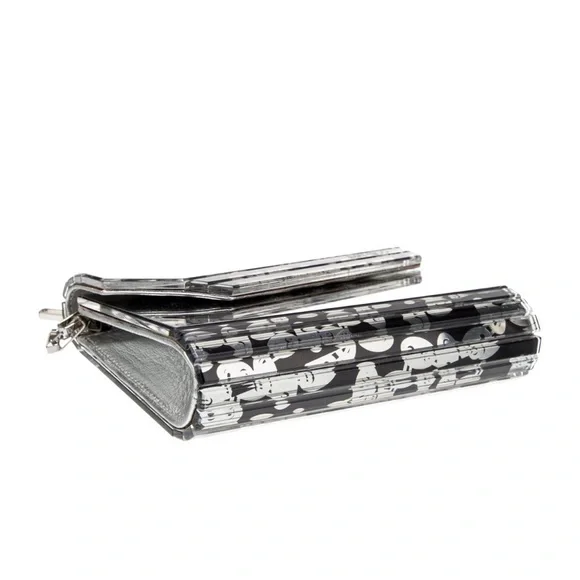 Jimmy Choo Black and Silver Acrylic Clutch - Picture 6 of 6